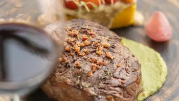 A main course beef meat dish to be paired with a Terrazas de los Andes high altitue wine from Argentina
