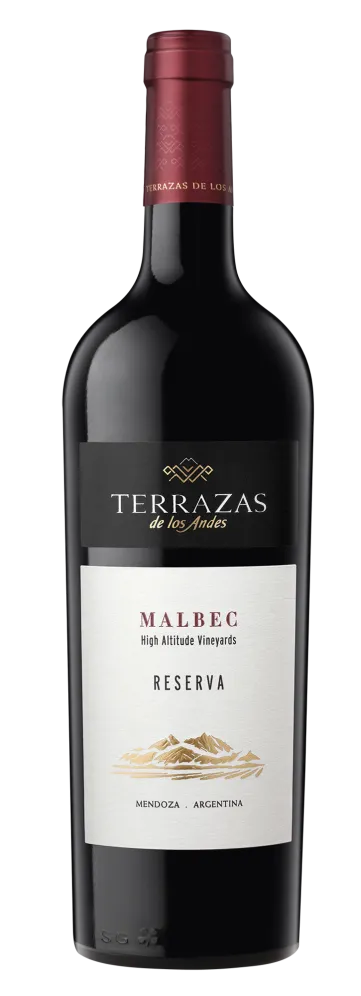 Bottle of Wine Reserva Malbec Terrazas de los Andes Mendoza Argentina